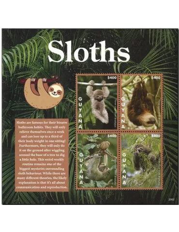 n° 7109/7112 - Timbre GUYANA Poste