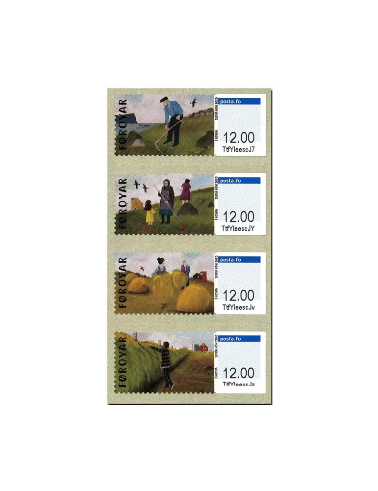 n° 61/64 - Timbre ILE FEROE Timbres de distributeurs