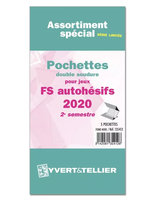 Assortiment de pochettes (double soudure) : 2020 - 2e sem. (Jeux Autoadhésifs)