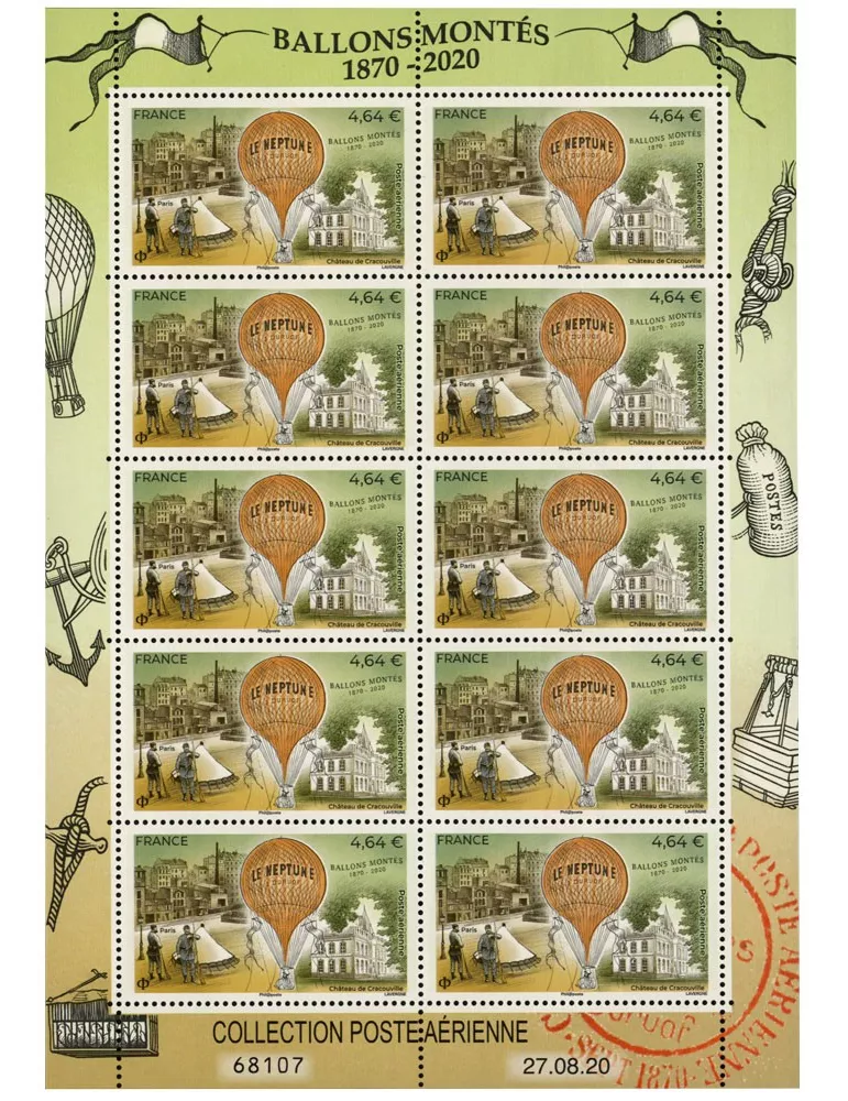 n° F84a - Timbre France Poste aérienne