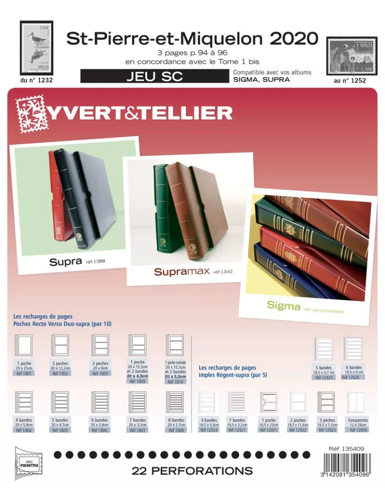 SAINT PIERRE ET MIQUELON SC : 2020 (JEUX AVEC POCHETTES)