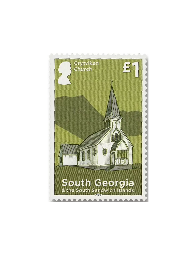 n° 731/742 - Timbre GEORGIE DU SUD Poste