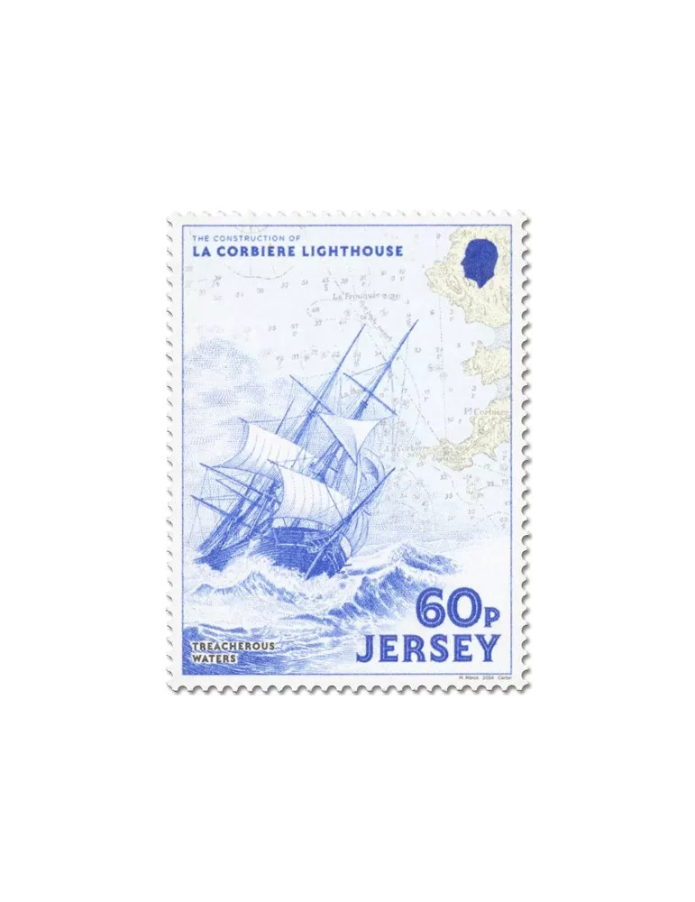 n° 2834/2837 et n° 2833 - Timbre JERSEY Poste