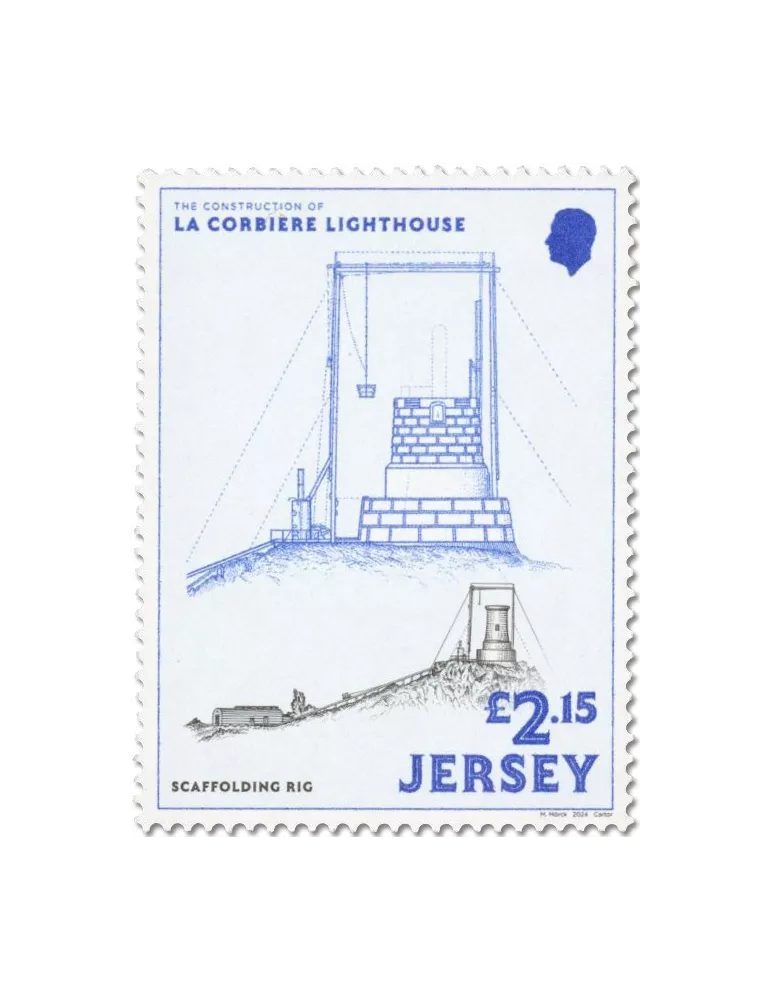 n° 2834/2837 et n° 2833 - Timbre JERSEY Poste
