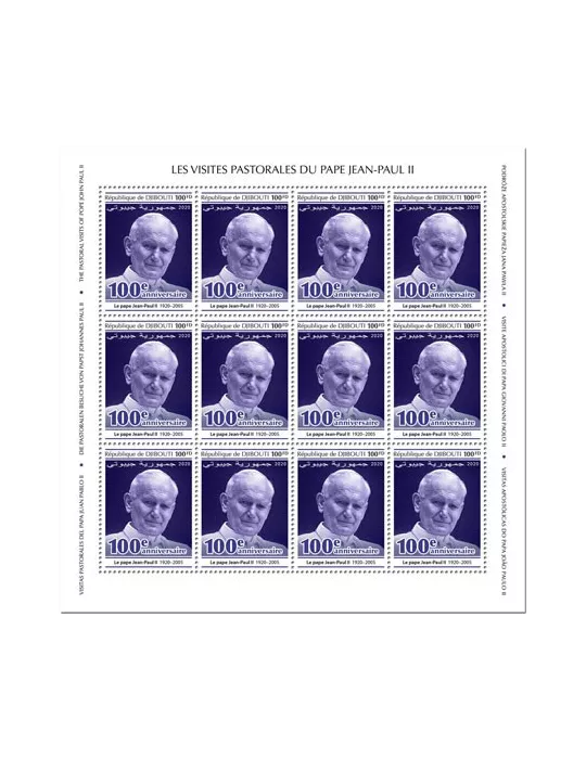 n° F3077/F3080 - Timbre DJIBOUTI Poste