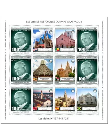 n° F3077A/F3080A - Timbre DJIBOUTI Poste 2