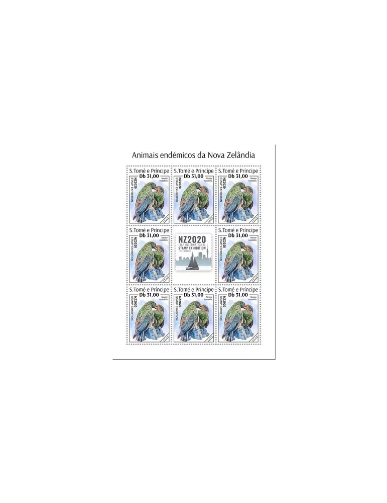 n° F7084/F7087 - Timbre SAINT-THOMAS ET PRINCE Poste