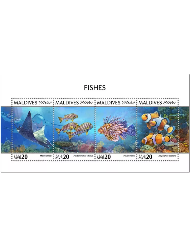 n° 6522/6525 - Timbre MALDIVES Poste