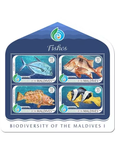 n° 6547/6550 - Timbre MALDIVES Poste