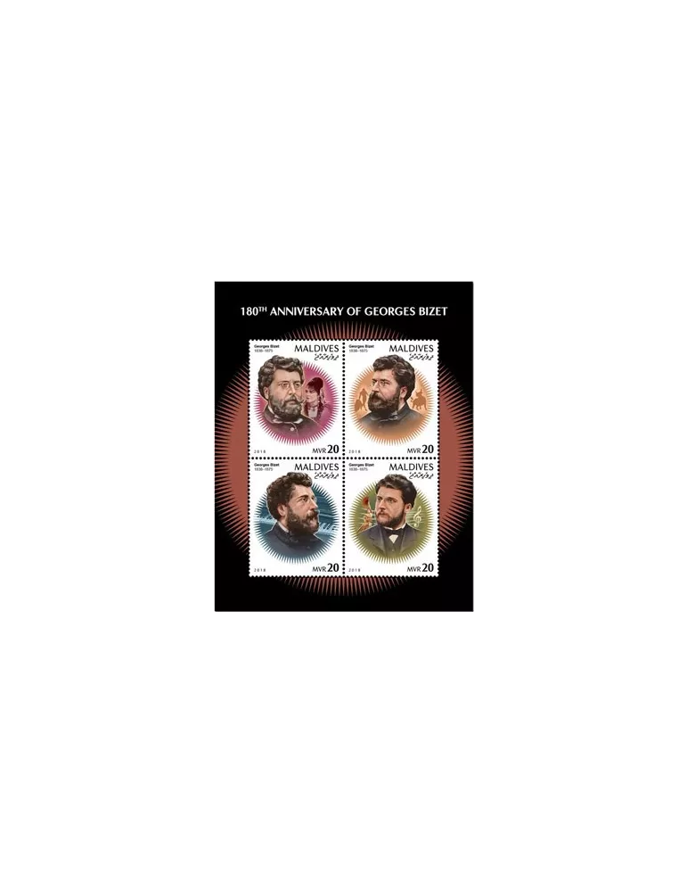 n° 6627/6630 - Timbre MALDIVES Poste