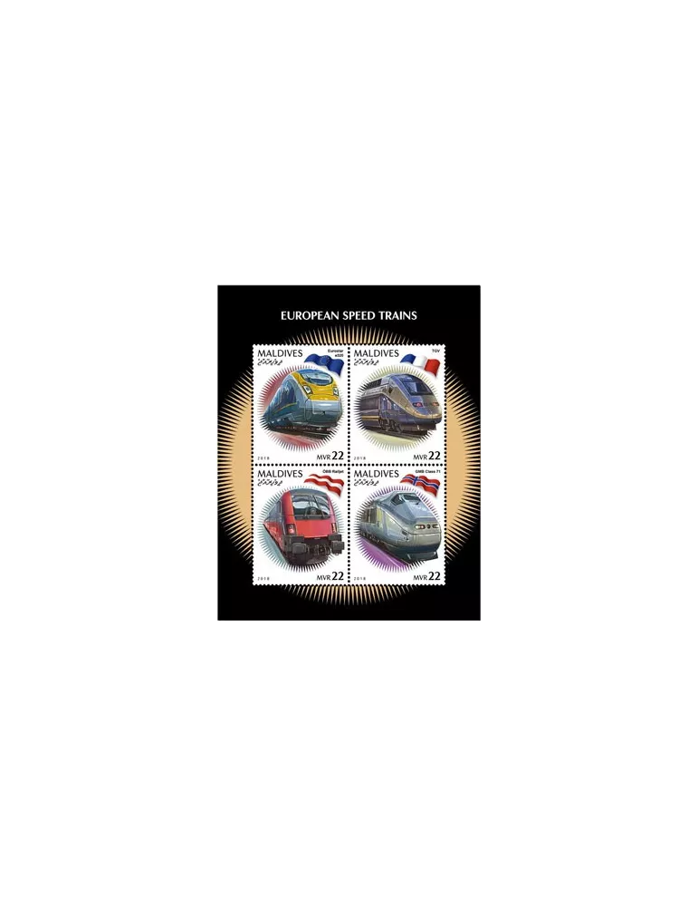 n° 6647/6650 - Timbre MALDIVES Poste