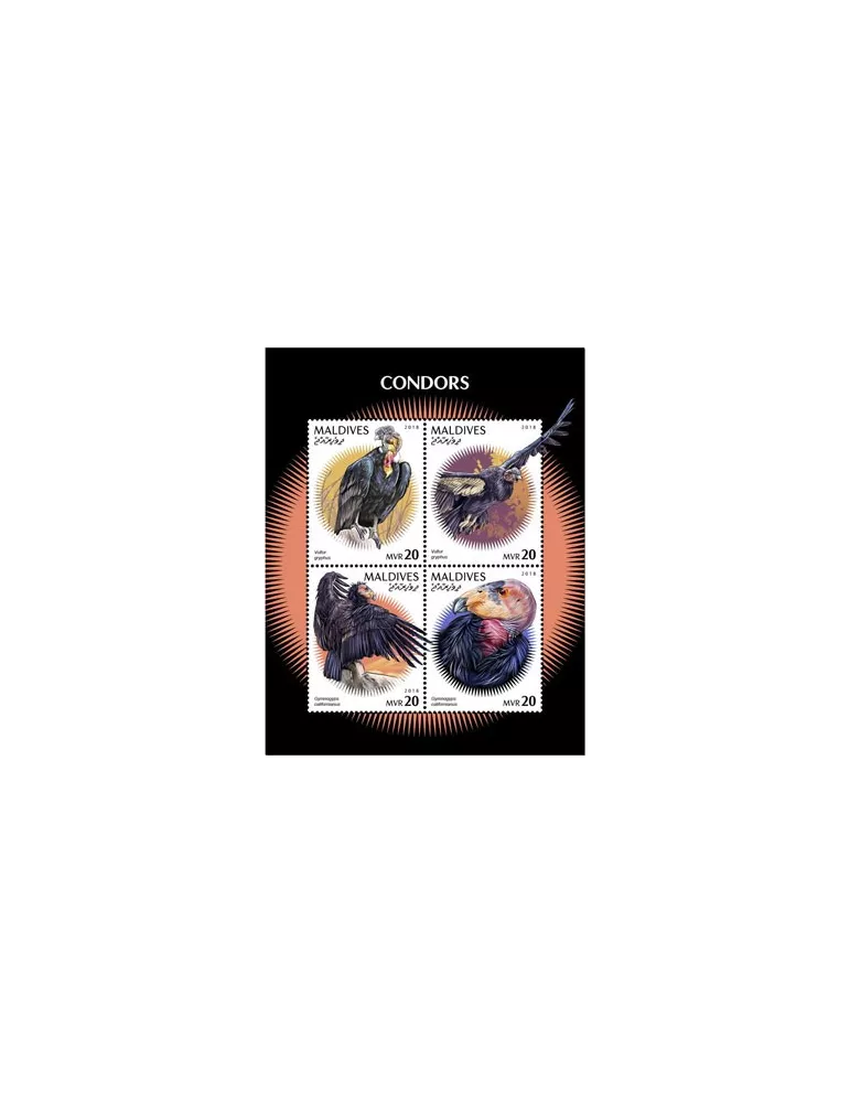 n° 6655/6658 - Timbre MALDIVES Poste