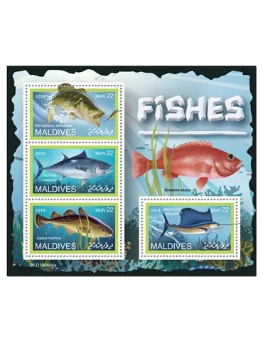 n° 6861/6864 - Timbre MALDIVES Poste