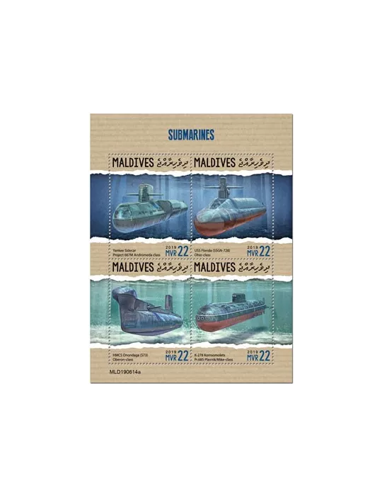 n° 7032/7035 - Timbre MALDIVES Poste