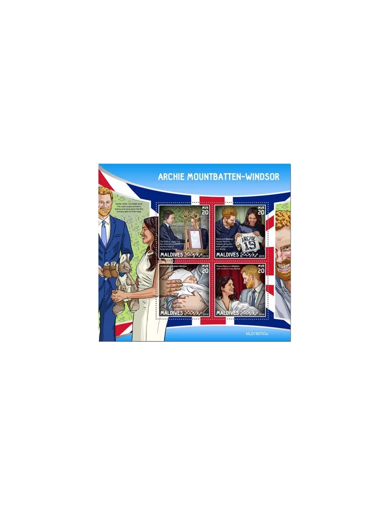 n° 7048/7051 - Timbre MALDIVES Poste