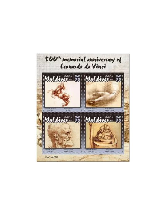 n° 7073/7076 - Timbre MALDIVES Poste