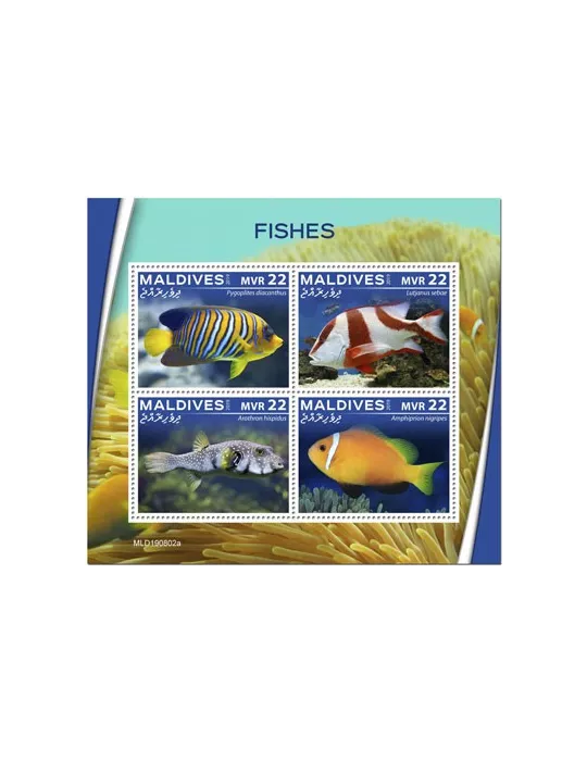 n° 7105/7108 - Timbre MALDIVES Poste