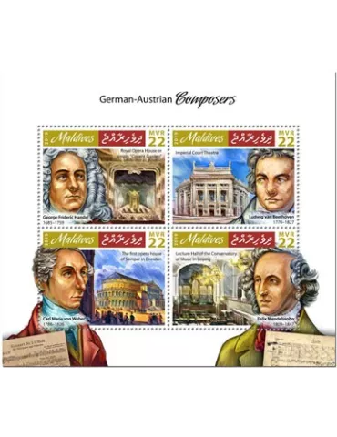 n° 7121/7124 - Timbre MALDIVES Poste