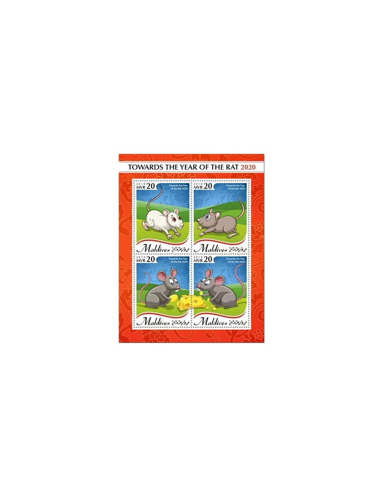 n° 7193/7196 - Timbre MALDIVES Poste