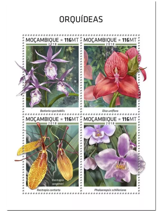 n° 8042/8045 - Timbre MOZAMBIQUE Poste