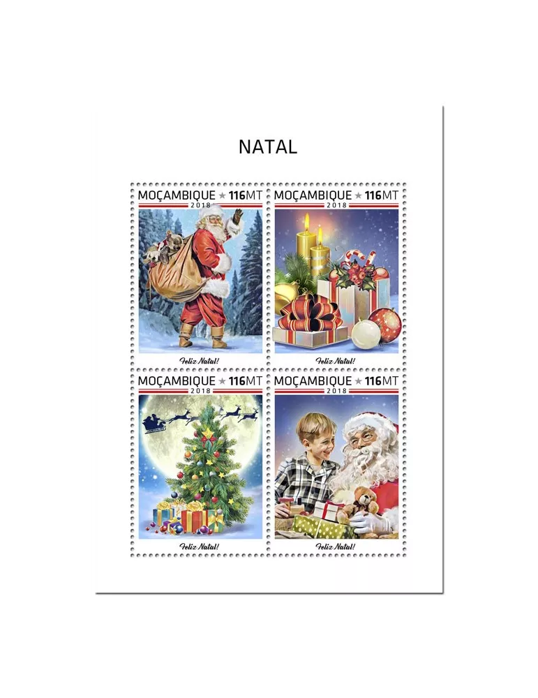 n° 8050/8053 - Timbre MOZAMBIQUE Poste