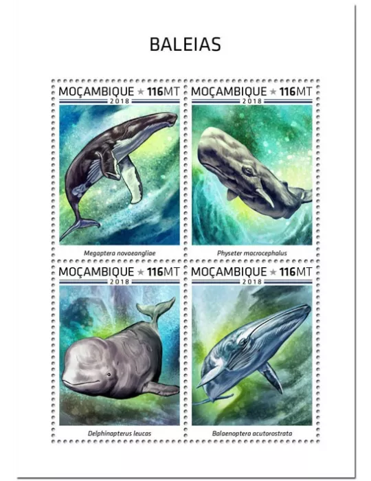 n° 8098/8101 - Timbre MOZAMBIQUE Poste