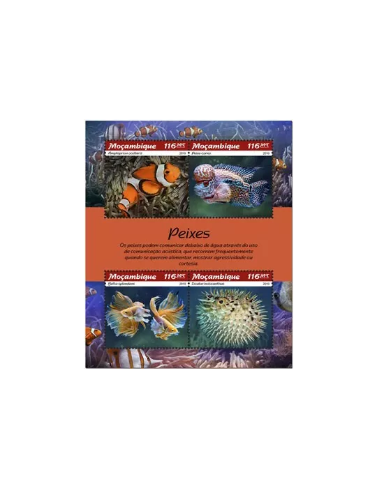 n° 8183/8186 - Timbre MOZAMBIQUE Poste