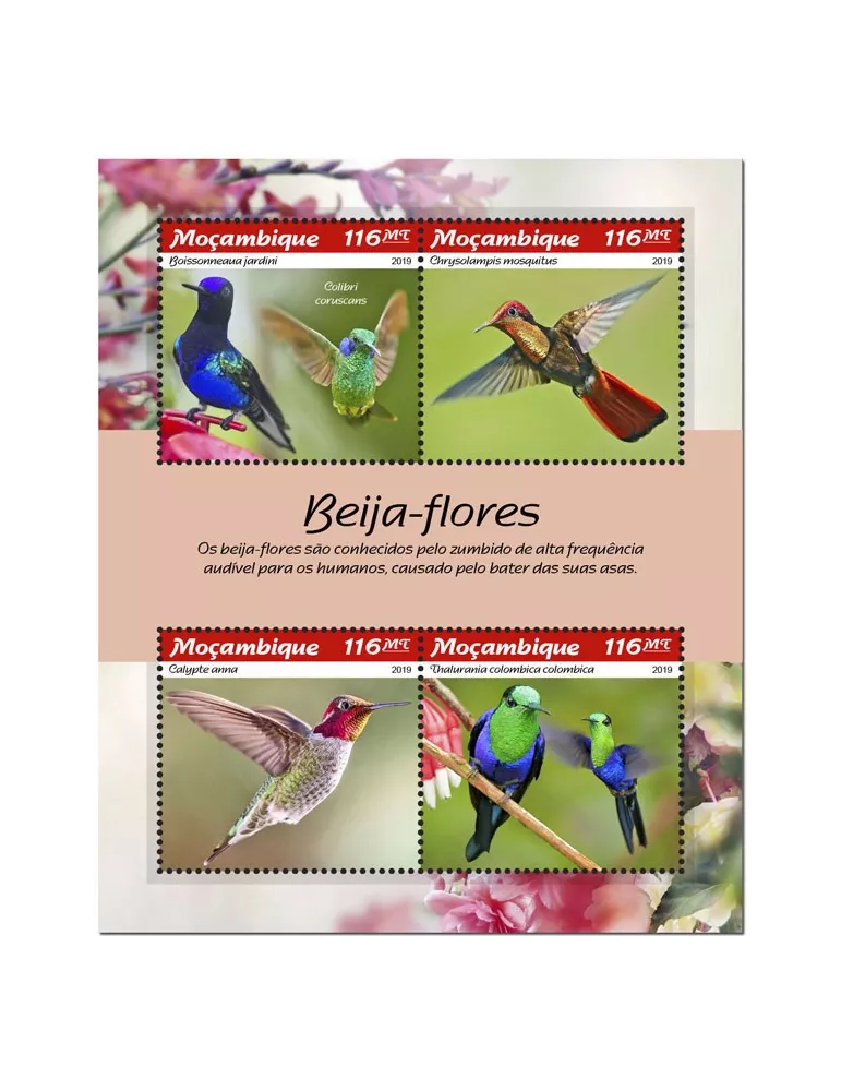 n° 8195/8198 - Timbre MOZAMBIQUE Poste