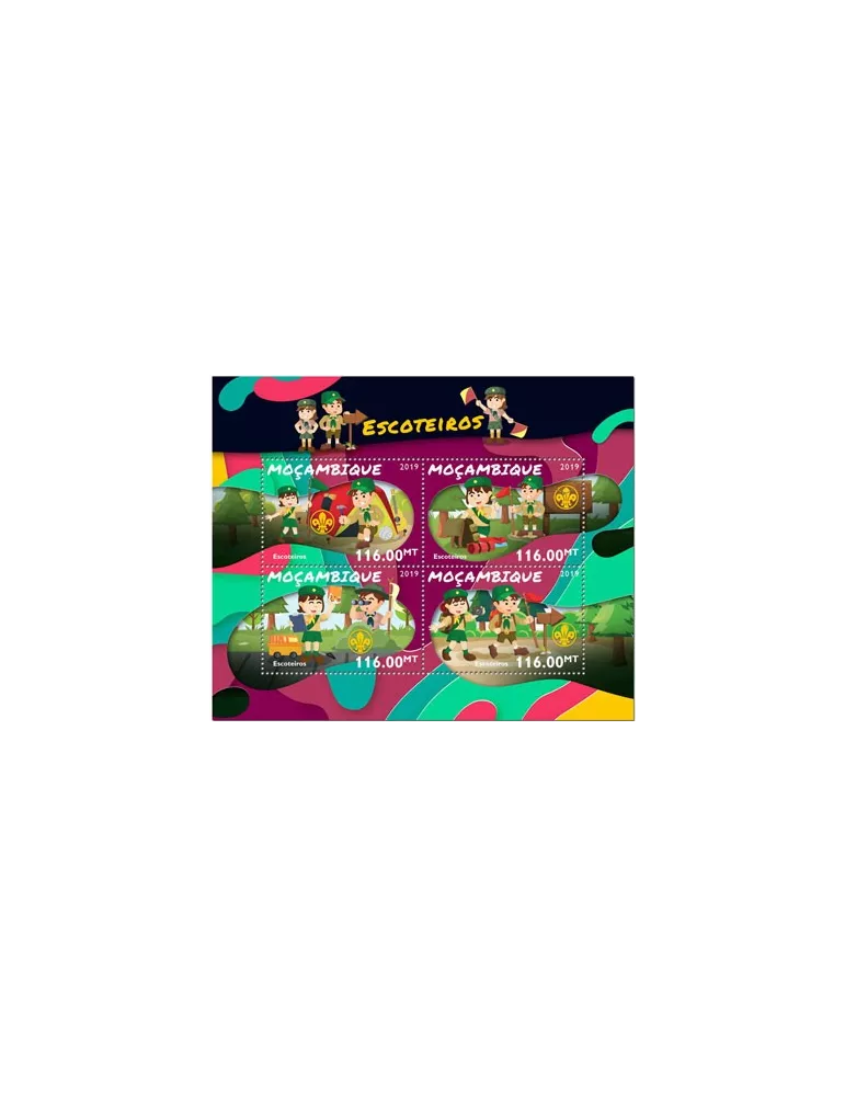n° 8315/8318 - Timbre MOZAMBIQUE Poste