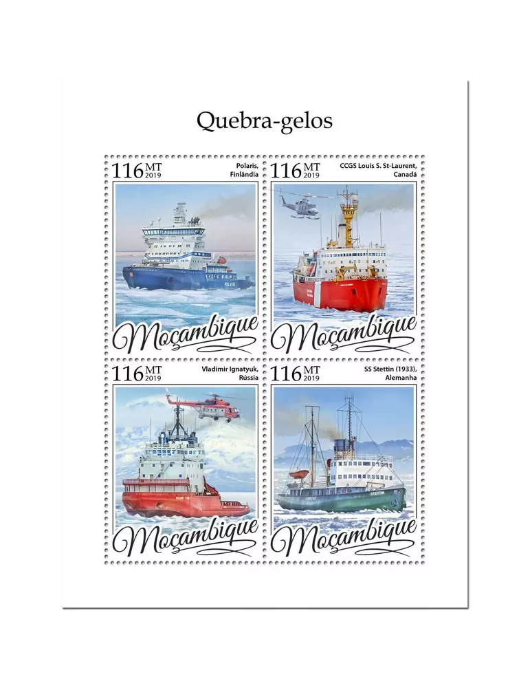 n° 8457/8460 - Timbre MOZAMBIQUE Poste