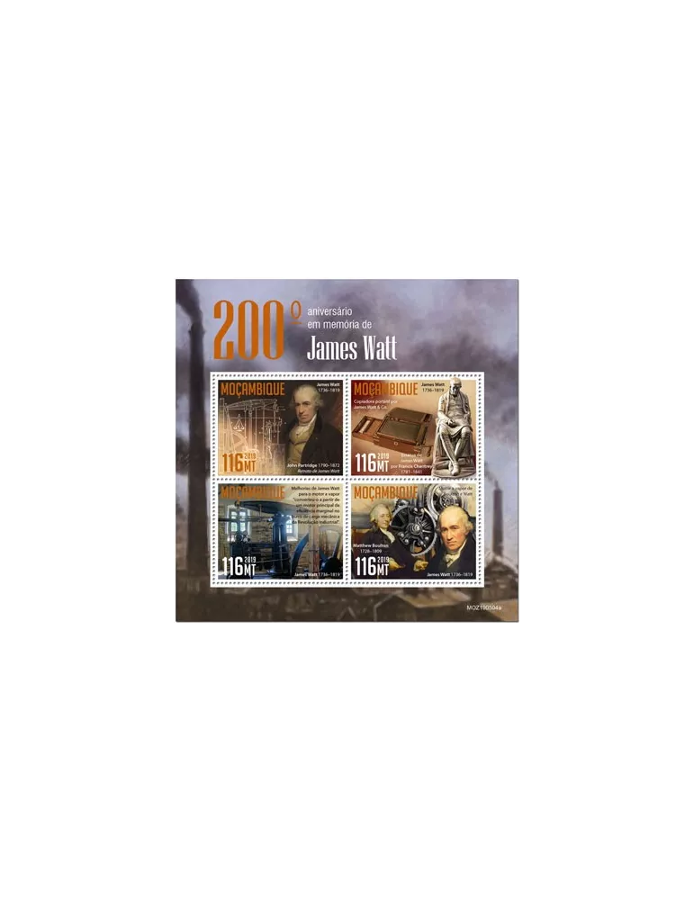 n° 8654/8657 - Timbre MOZAMBIQUE Poste