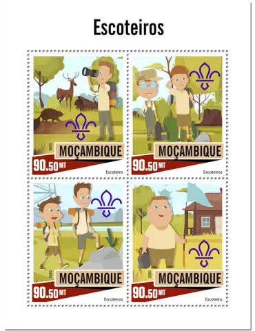 n° 8874/8877 - Timbre MOZAMBIQUE Poste