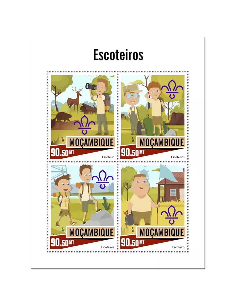 n° 8874/8877 - Timbre MOZAMBIQUE Poste