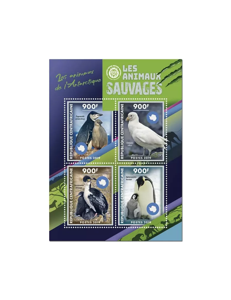 n° 6236/6239 - Timbre CENTRAFRIQUE Poste