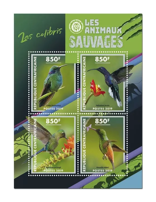 n° 6248/6251 - Timbre CENTRAFRIQUE Poste