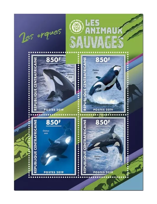 n° 6256/6259 - Timbre CENTRAFRIQUE Poste