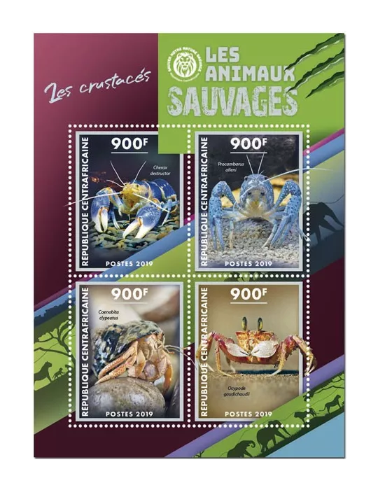 n° 6260/6263 - Timbre CENTRAFRIQUE Poste