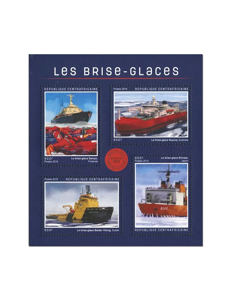 n° 6310/6313 - Timbre CENTRAFRIQUE Poste