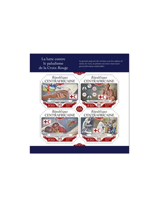 n° 6338/6341 - Timbre CENTRAFRIQUE Poste