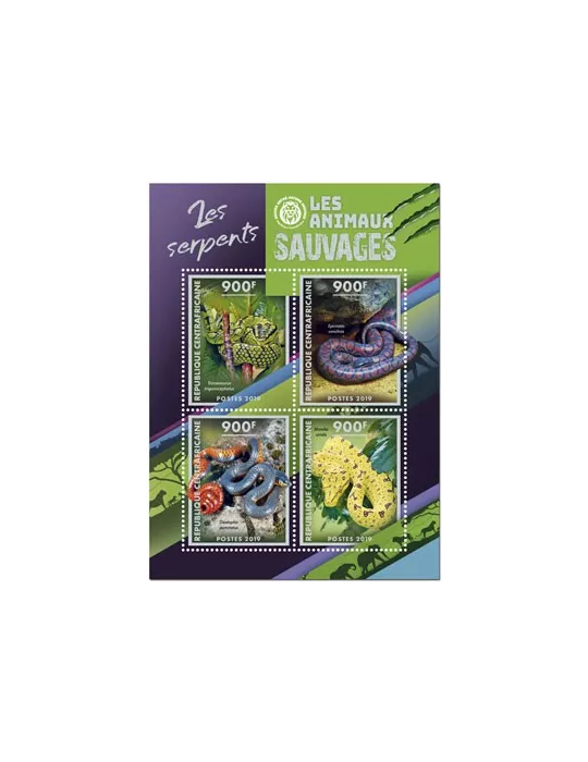 n° 6358/6361 - Timbre CENTRAFRIQUE Poste