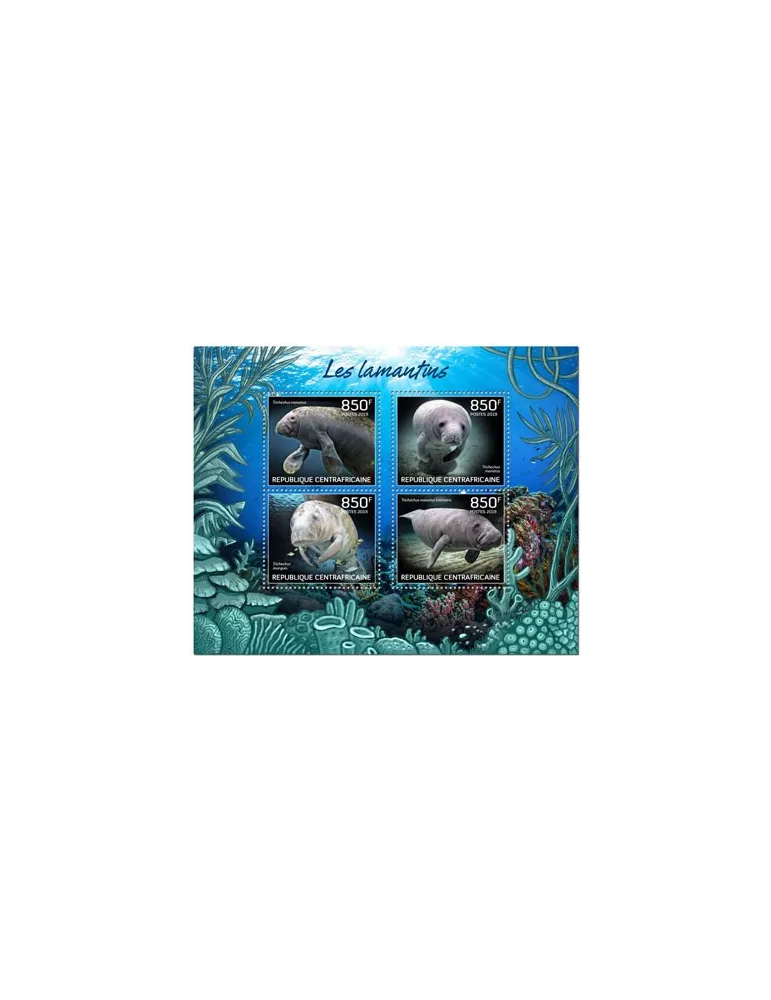 n° 6428/6431 - Timbre CENTRAFRIQUE Poste