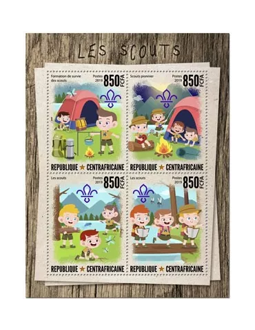 n° 6532/6535 - Timbre CENTRAFRIQUE Poste