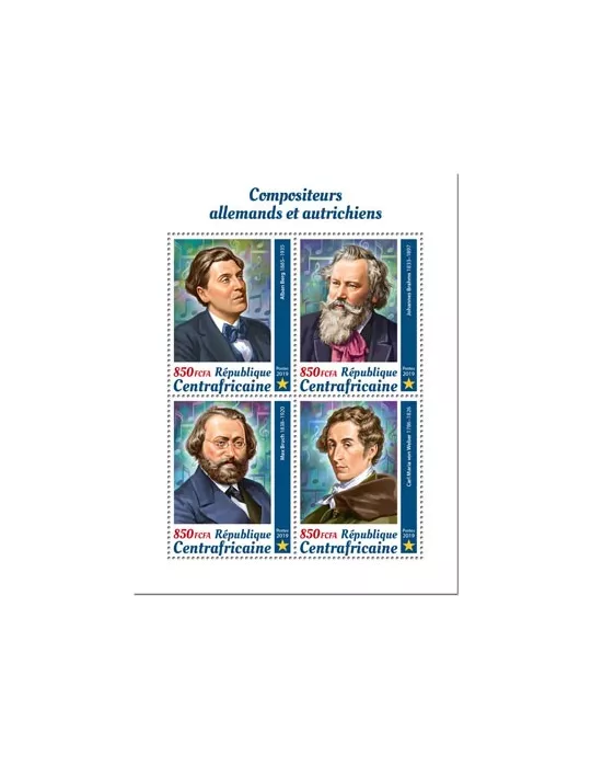 n° 6548/6551 - Timbre CENTRAFRIQUE Poste