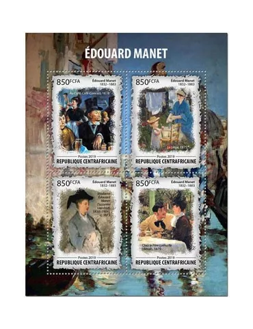 n° 6613/6616 - Timbre CENTRAFRIQUE Poste