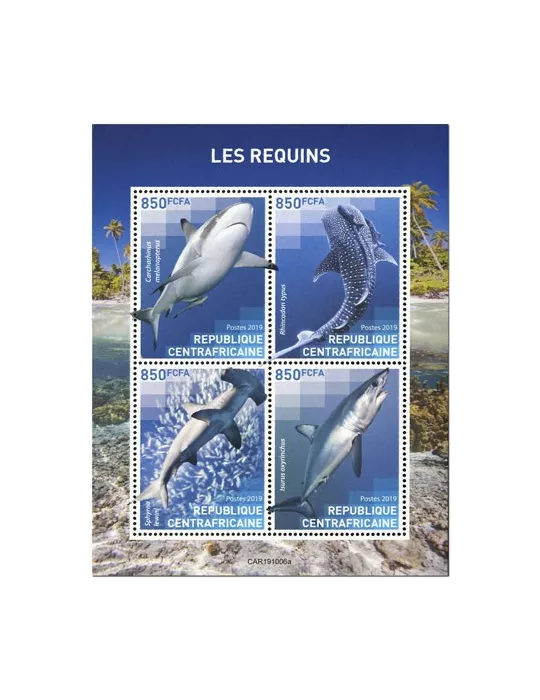 n° 6661/6664 - Timbre CENTRAFRIQUE Poste