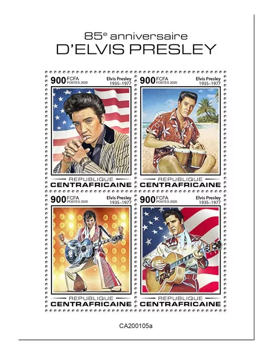 n° 6730/6733 - Timbre CENTRAFRIQUE Poste