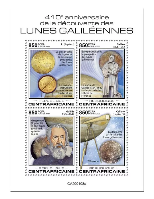 n° 6742/6745 - Timbre CENTRAFRIQUE Poste