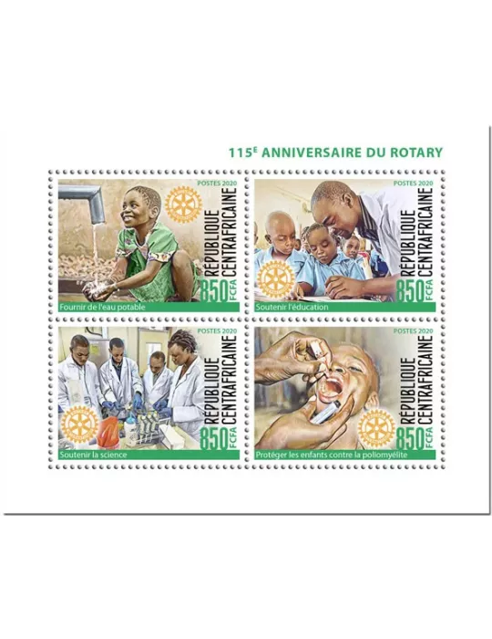 n° 6810/6813 - Timbre CENTRAFRIQUE Poste