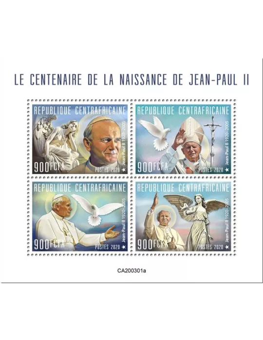 n° 6850/6853 - Timbre CENTRAFRIQUE Poste