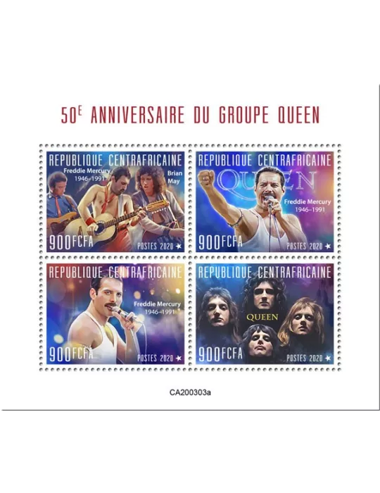 n° 6858/6861 - Timbre CENTRAFRIQUE Poste